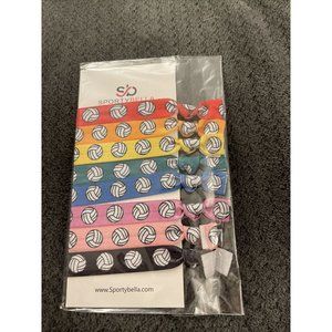 SportyBella Girl’s Multi Colored Vollyball Horse Hair  Ties KA